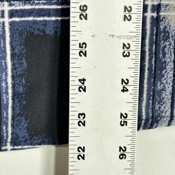 Maggie Max Women Boxy Top Plus 1X Blue Gray White Plaid Academia Preppy - Picture 8 of 10